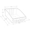 Azar Displays Deep Bin Tray Kit, Med W/ Adjustable Dividers, up to 3 Compartments for Pegboard or Slatwall, 2PK 556130-M-DIV-2PK - alternate 3